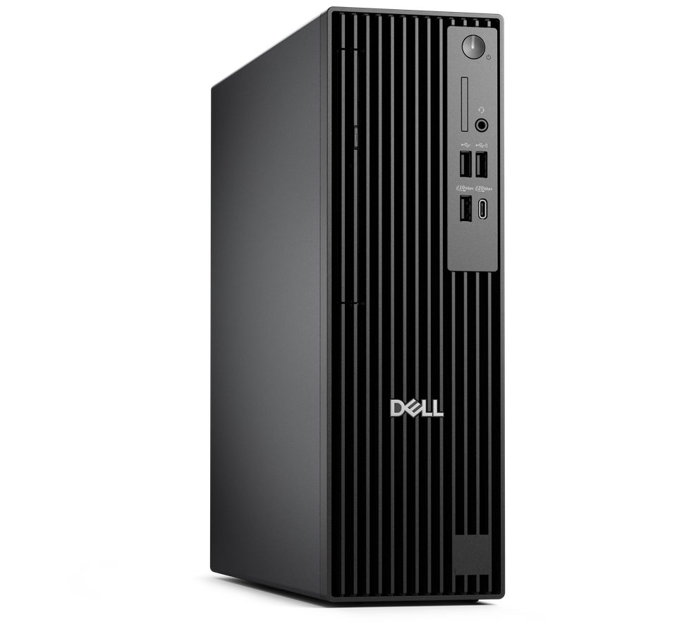 Настолен компютър Dell Pro Slim Plus QBS1250, Intel Core Ultra 7 265 (13 TOPS NPU, 20 ядра, до 5.3GHz), 16GB: 1 x 16GB, DDR5, до 5600 MT/s, 512GB SSD TLC, интегрирана графика, Wi-Fi 6E, клавиатура и мишка, 260W, Ubuntu, 3Y PS