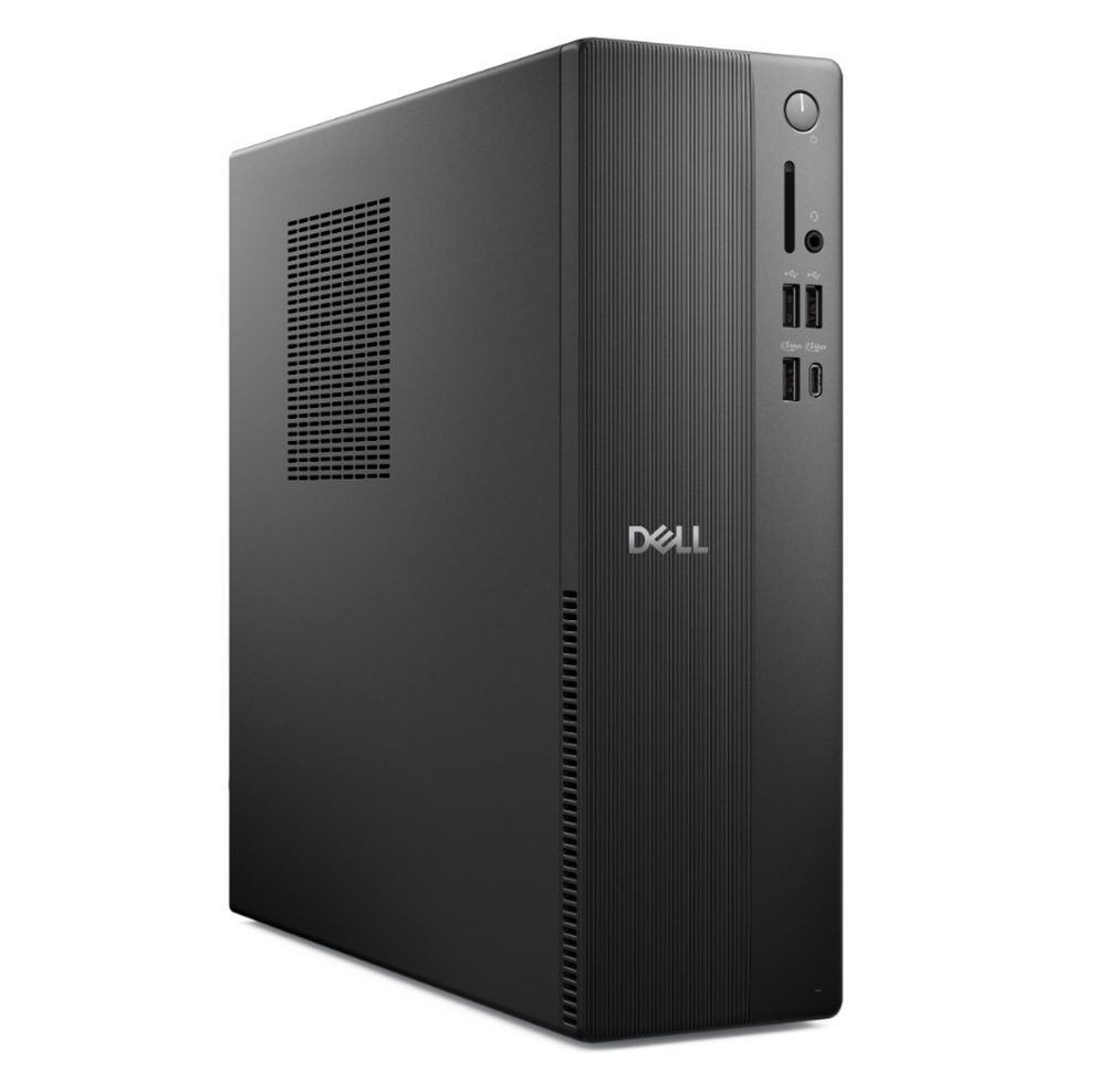 Настолен компютър Dell Slim ECS1250, Intel Core Ultra 7-265 (20 ядра, 30MB общ кеш, 2.4GHz), 16GB, 1x16GB, DDR5, 5600MT/s, 1TB M.2 PCIe NVMe SSD, Intel UHD Graphics, Wi-Fi 6, клавиатура и мишка, 180W, Win 11 Pro, 3Y PS
