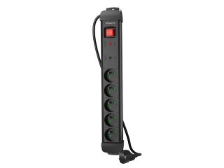 Lanberg разклонител SP1 1.5m 5x френски контакти черен