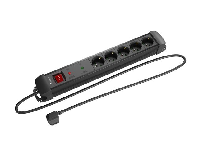 Lanberg разклонител SP1 3м 5x Schuko контакти черен