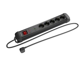 Lanberg разклонител SP1 3м 5x Schuko контакти черен