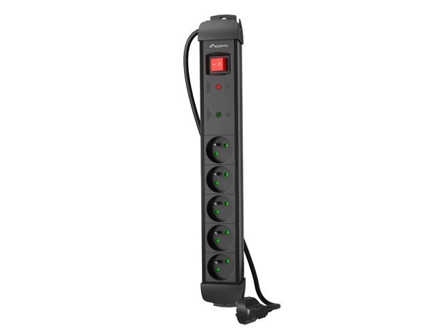 Lanberg Surge Protector SP1 5M 5 x френски контакти черен