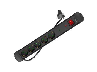 Lanberg разклонител SP1 5м 5x Schuko контакти черен