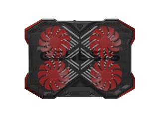 Genesis Laptop Cooling Pad Oxid 260 15.6-17.3 4 Fans, LED Light, 2 USB