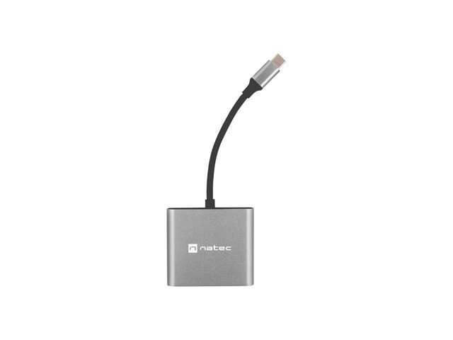 Natec USB-C Multiport Adapter 3 in 1 Fowler MINI USB 3.0, HDMI 4K, USB-C PD