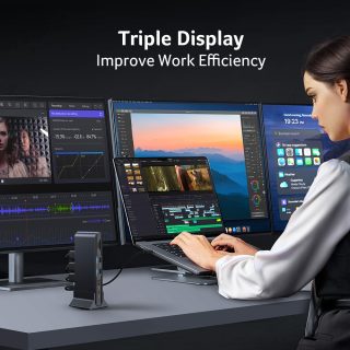 Acer Type C Universal docking station 15in1, 2 x HDMI 4K@60Hz, 1 x DP 8K@30Hz, 5 x USB A, 1 x USB C, 1 x RJ45, 1x SD/Micro SD, 1 x TF, 1 x Audio 3.5mm jack, Windows, ChromeOS, macOS, Gray