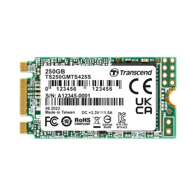 Transcend 250GB M.2 2242 SSD SATA3 B+M Key TLC