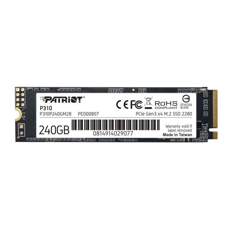 Patriot P310 240GB M.2 2280 PCIe SSD