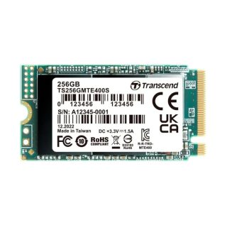 Transcend 256GB, M.2 2242, PCIe Gen3x4, NVMe, 3D TLC, DRAM-less