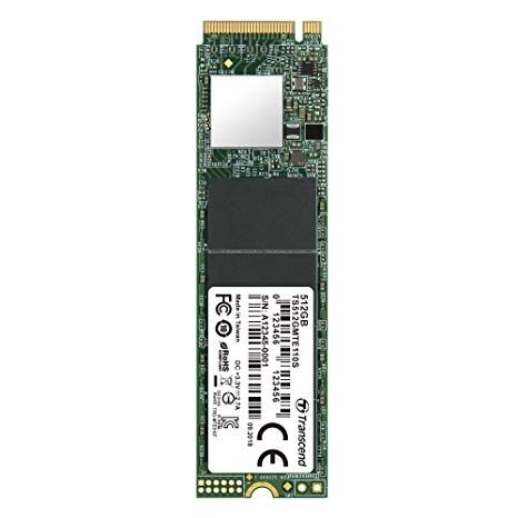Transcend 512GB M.2 2280 PCIe Gen3x4 3D TLC DRAM-less SSD