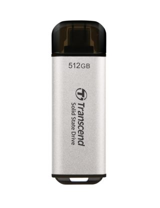 Transcend 512GB USB външен SSD ESD300S, USB 10Gbps, Type C, сребрист