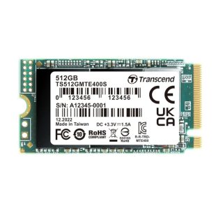 Transcend 512GB M.2 2242 PCIe Gen3x4 NVMe 3D TLC DRAM-less SSD