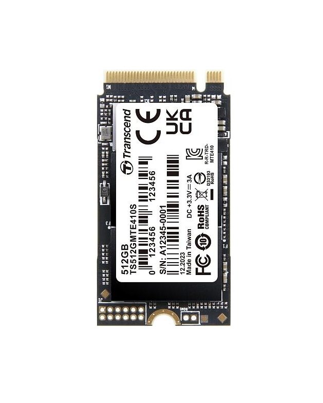 Transcend 512GB M.2 2242 PCIe Gen4x4 NVMe 3D TLC DRAM-less SSD