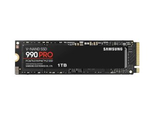 Samsung SSD 990 PRO 1TB PCIe 4.0 NVMe 2.0 M.2 V-NAND 3-bit MLC, 256-bit Encryption, Read 7450 MB/s Write 6900 MB/s
