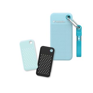 Verbatim Pocket SSD USB 3.2 Gen 2 2TB Polar Blue с два гумени калъфа
