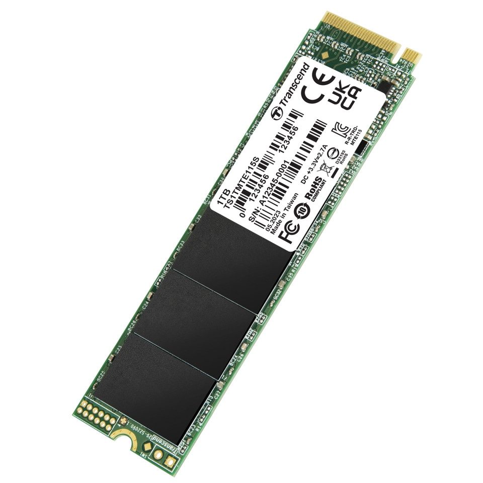 Transcend 1TB M.2 2280 PCIe Gen3x4 NVMe TLC DRAM-less SSD
