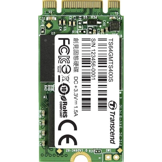 Transcend 64GB M.2 2242 SSD 400S, SATA, MLC