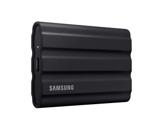 Samsung Portable NVMe SSD T7 Shield 1TB, USB 3.2 Gen2, Rugged, IP65, Read 1050 MB/s Write 1000 MB/s, Black