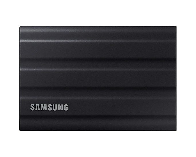 Samsung Portable NVMe SSD T7 Shield 1TB, USB 3.2 Gen2, Rugged, IP65, Read 1050 MB/s Write 1000 MB/s, Black