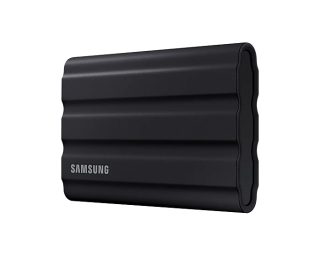 Samsung Portable NVMe SSD T7 Shield 1TB, USB 3.2 Gen2, Rugged, IP65, Read 1050 MB/s Write 1000 MB/s, Black