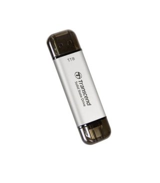 Transcend 1TB външен SSD ESD310S USB 10Gbps Type C/A сребрист