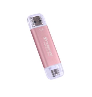 Transcend 1TB USB външен SSD ESD310P, USB 10Gbps, Type C/A, Розов