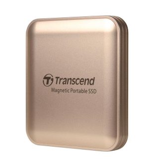 Transcend 1TB, външен SSD, ESD420G, USB 20Gbps, Type C, Magsafe, Champagne Gold
