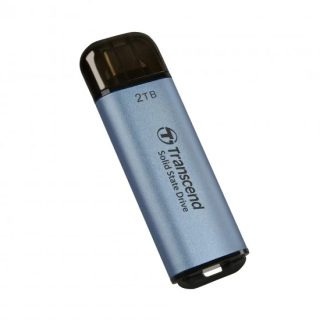 Transcend 2TB USB външен SSD ESD300C, USB 10Gbps, Type C, Sky Blue