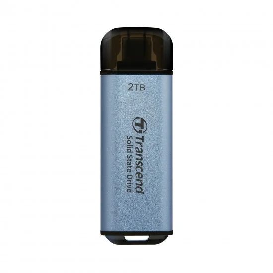 Transcend 2TB USB външен SSD ESD300C, USB 10Gbps, Type C, Sky Blue