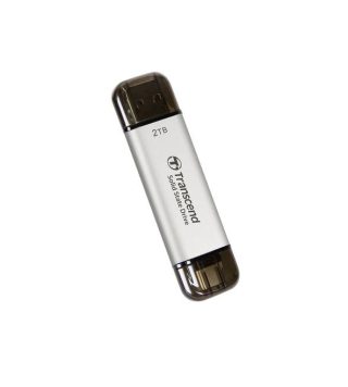 Transcend 2TB външен SSD ESD310S USB 10Gbps Type C/A сребрист