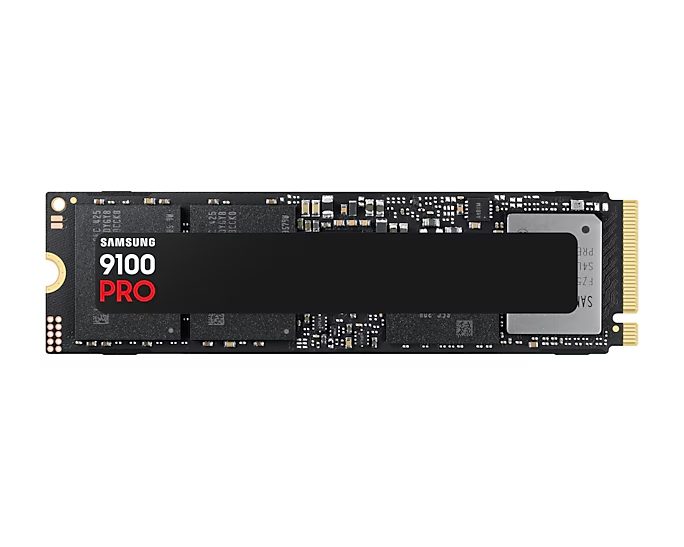 Samsung SSD 9100 PRO 2TB PCIe 5.0 NVMe 2.0 M.2 Четене 14700 MB/s Запис 13300 MB/s