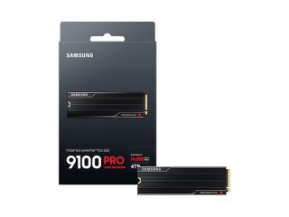 Samsung SSD 9100 PRO 4TB Heatsink PCIe 5.0 NVMe 2.0 M.2 Четене 14800 MB/s Запис 13400 MB/s