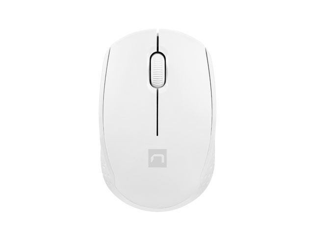 Мишка Natec Stork Wireless 1600DPI Optical, Бяла
