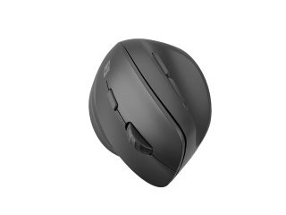 Natec вертикална мишка Crake 2 Bluetooth 5.2 + 2.4GHz черна 2400dpi, за дясна ръка, черна