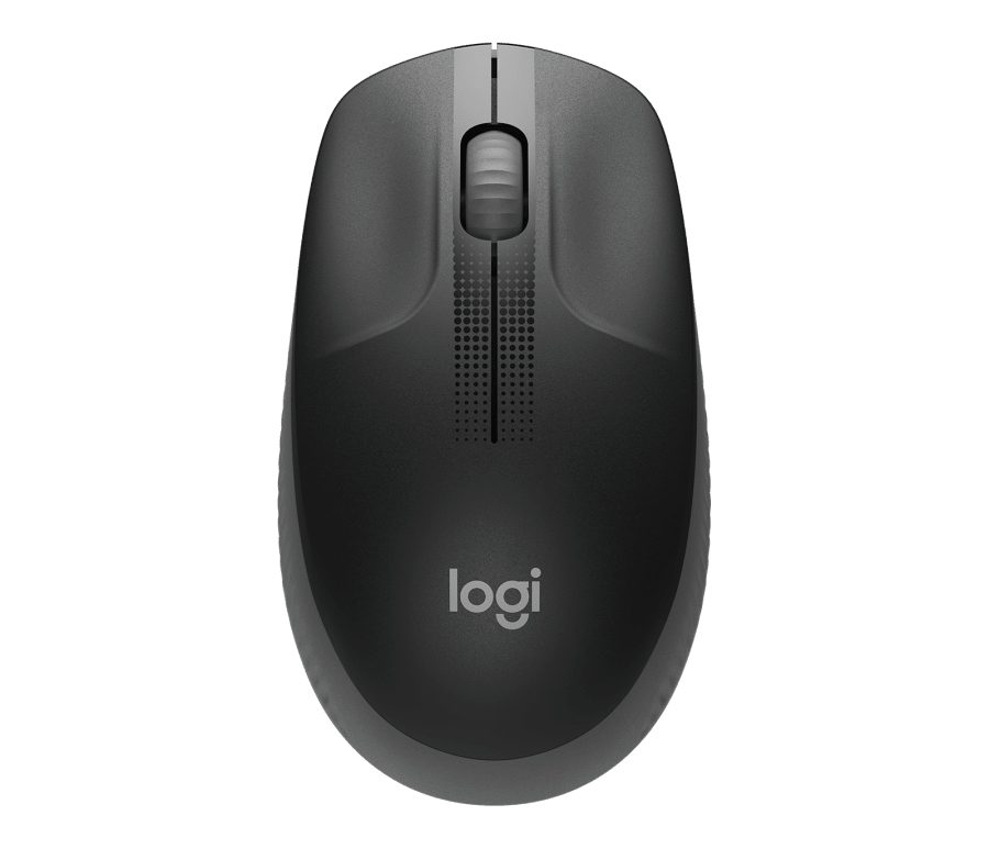 Logitech M190 Full-size Wireless Mouse - Charcoal - 2.4GHz - N/A - EMEA - M190