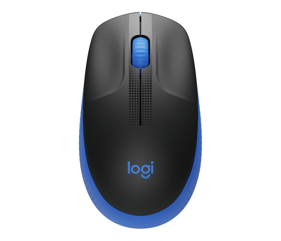 Logitech M190 Full-size безжична мишка - Синьо - 2.4GHz - EMEA