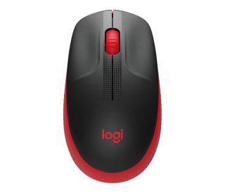 Logitech M190 Full-size wireless mouse - RED - 2.4GHZ - N/A - EMEA - M190