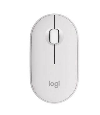 Logitech Pebble Mouse 2 M350s - Tonal White - Bluetooth - без донгъл