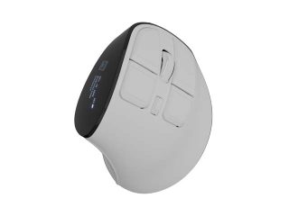 Natec Euphonie Vertical Mouse PRO Wireless BT 5.0, 4000DPI Silent, Programmable, White