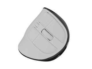 Natec Euphonie Vertical Mouse PRO Wireless BT 5.0, 4000DPI Silent, Programmable, White
