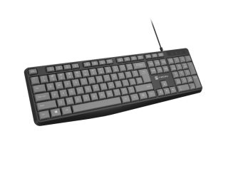 Natec клавиатура Nautilus SLIM Black-Grey US layout