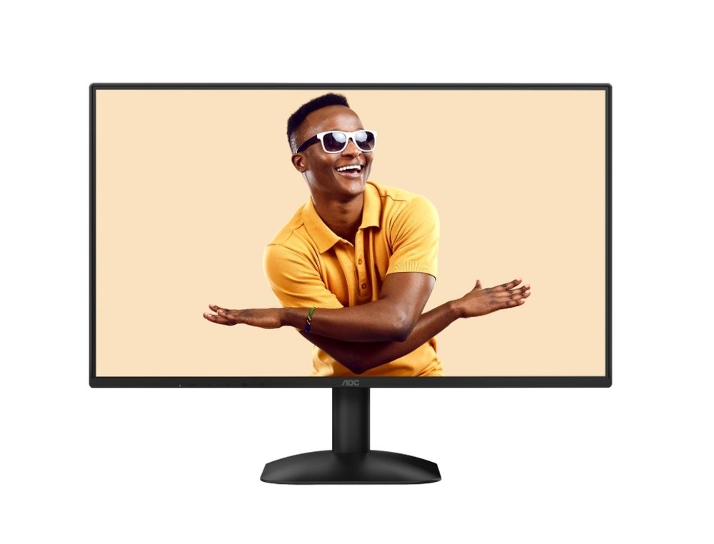 Монитор AOC 24B31H, 23.8" IPS WLED, 1920x1080@120Hz, 4ms GtG, 1ms MPRT, 300cd/m², 1500:1, 20M:1 DCR, Adaptive Sync, FlickerFree, Anti Blue Light, Tilt, D-SUB, HDMI