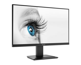 Монитор MSI PRO MP2412, 23.8", 100Hz, 1920x1080 FHD, VA, 1ms MPRT, 4ms GTG, 4000:1 контрастно съотношение, Anti-glare, 1x HDMI, 1x DP, VESA 75, Tilt, 300 cd/m2, 113% (CIE 1976), VESA 75mm, Display Kit App, TÜV сертифициран anti-flicker, 9S6-3BA9CH-042