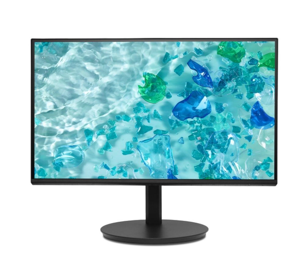 Монитор Acer Vero CB242YGbmiprx, 23.8" FHD (1920x1080), IPS, 120Hz, 100M:1, 250nits, 1ms(VRB), Adaptive Sync, VGA, HDMI, DP, Audio In/Out, ZeroFrame, Speakers, Ergostand, EnergyStar, EPEAT Gold, Енергиен клас B, Черен, 3Y