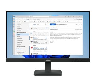 Lenovo ThinkVision S24-4e 23.8" IPS WLED монитор, 1920x1080, 16:9, 4ms, 100Hz, 250 cd/m2, 1300:1, HDMI, VGA, Tilt
