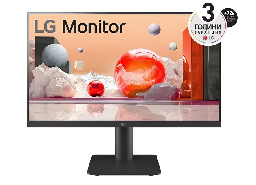 Монитор LG 24MS550-B, 23.8" IPS, AG, 5ms, 100Hz, 1000:1, 250cd/m2, Full HD 1920x1080, NTSC 72%, Reader Mode, 2xHDMI, Speaker 2W x 2, Tilt, Height, Reader Mode, Headphone Out, Black