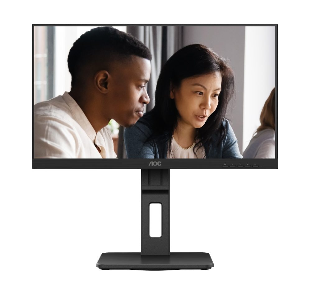 Монитор AOC 22E2UMF, 21.5" VA WLED, 1920x1080@75Hz, 4ms GtG, 250cd/m2, 3000:1, 20M:1 DCR, Adaptive Sync, FlickerFree, Low Blue Light, 2Wx2, Tilt, Height Adjust, Pivot, Swivel, D-SUB, HDMI, DP, USB hub