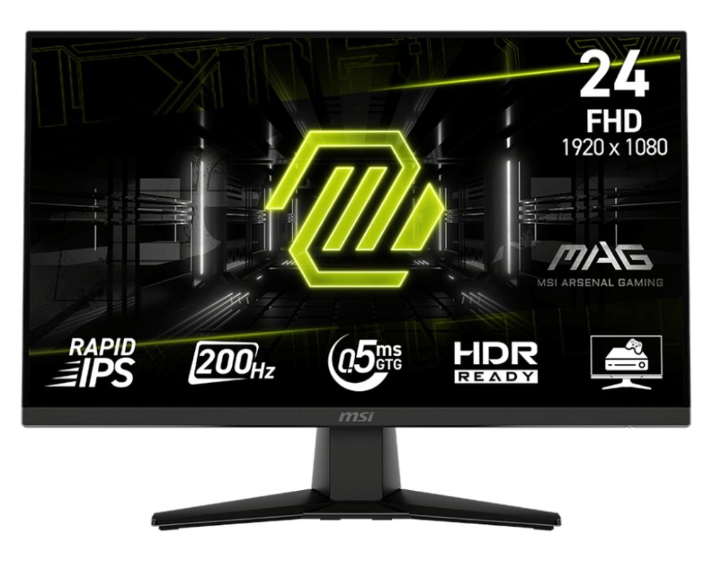 MSI MAG 242F геймърски монитор 23.8" Rapid IPS 200Hz