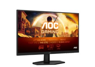 Монитор AOC 27G42E, 27" Fast IPS WLED, 1920x1080@180Hz, 1ms GtG, 0.5ms MPRT, 300cd/m2, 1000:1, 80M:1 DCR, Adaptive Sync, FlickerFree, Low Blue Light, Tilt, HDMI, DP