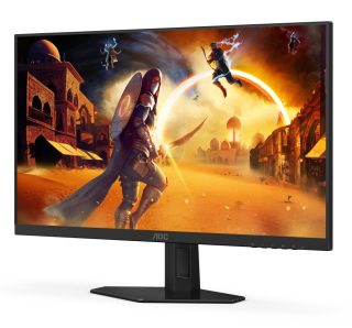 AOC 27G4XE 27" IPS WLED гейминг монитор, 1920x1080@180Hz, 1ms GtG, 0.5ms MPRT, 300cd/m2, 1000:1, 80M:1 DCR, Adaptive Sync, FlickerFree, Low Blue Mode, 2Wx2, Tilt, 2xHDMI, DP
